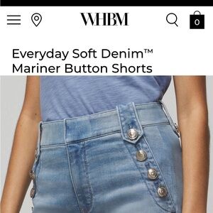 White House Black Market Blue Jean Shorts